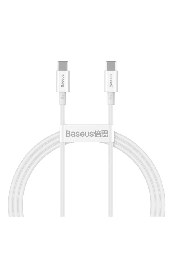 Baseus CATYS-B02 Superior 100W 100 cm PD Type-C Şarj Kablosu Beyaz ürün görseli 1