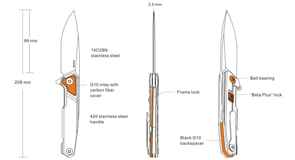 RUIKE P875-SZ ÇAKI - Resim 3