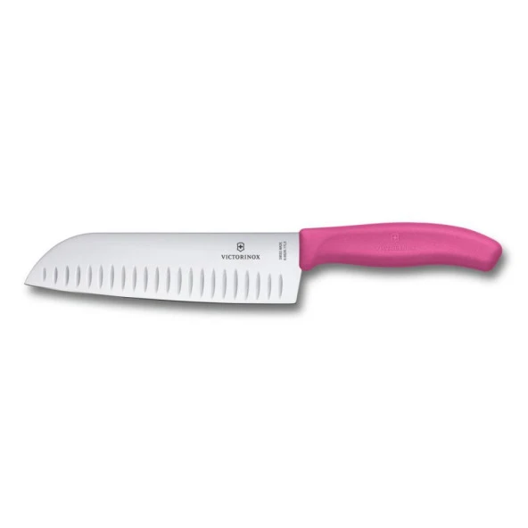 VİCTORİNOX SANTOKU BIÇAK 17 CM FIBROX PEMBE BLİSTER ürün görseli 1