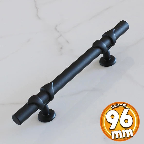 Maça Siyah Metal Kulp 96 mm-9.6 cm Mobilya Çekmece Mutfak Dolabı Dolap Kulpları Kulbu Kulpu ürün görseli 1
