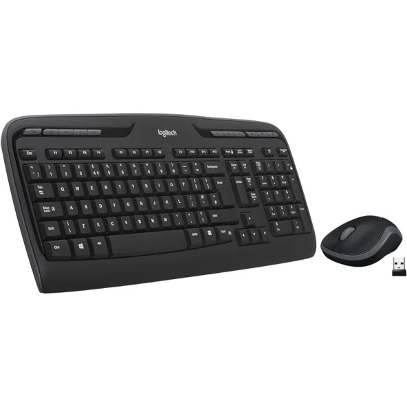LOGITECH MK330 Kablosuz Q Trk Siyah Multimedya Klavye - Mouse Set Set 920-003988 ürün görseli 1