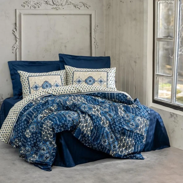 Cotton Box Saten Elegant Stasya Çift Kişilik Nevresim Takımı ürün görseli 1