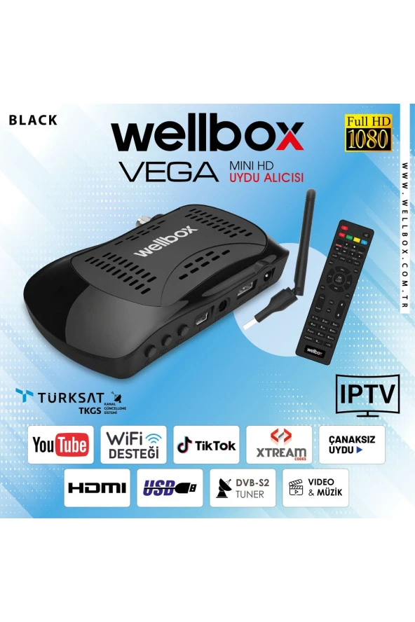 Wi-Fi Youtube I P T V Özellikli Çanaklı ÇanaksızFull HD Uydu Alıcısı ürün görseli 1