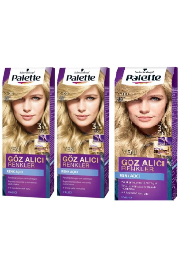 Palette Göz Alıcı Renkler 0-00 Yoğun Renk Açıcı Xx 3 Paket ürün görseli 1