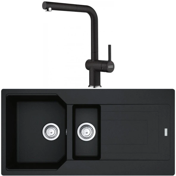 Franke Urban UBG 651-100 Nero Granit Eviye-Active Plus Doccia 2.0 Batarya Seti ürün görseli 1