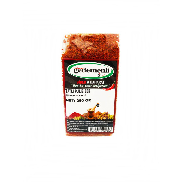 TATLI PUL BİBER 250 GR ürün görseli 1