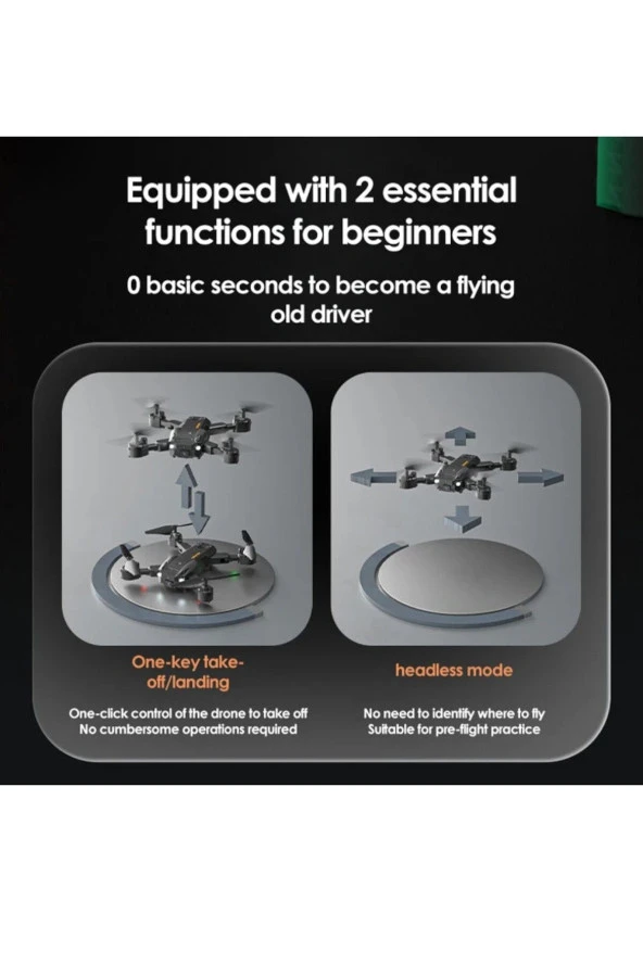 Astro 1080P HD Kameralı Drone Katlanabilir Taşıma Çantalı 4 Pervaneli Havada Stabil Kalma Sensörlü ürün görseli 1