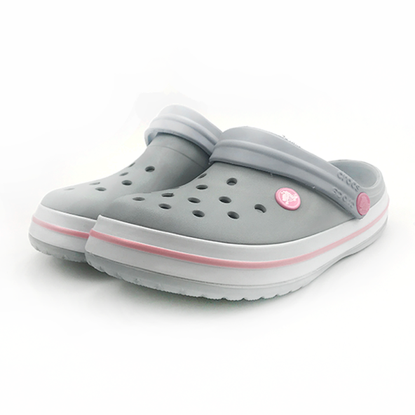 CROCS CROCBAND GRİ PEMBE TOKALI TERLİK çocuk ürün görseli 1