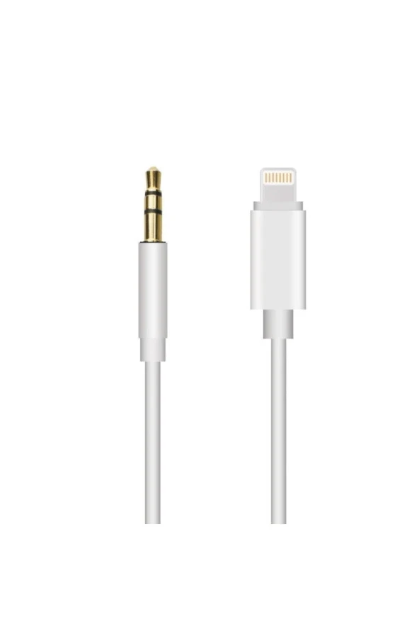 Iphone 7 8 X Max 11 12 Pro Uyumlu Lightning To Aux Kablo 1mt Araç Müzik Kulaklık Ses Aux Dönüştürücü ürün görseli 1