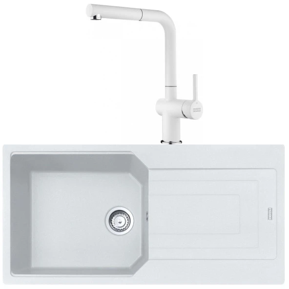 Franke Urban UBG 611-100 Bianco Granit Eviye-Active Plus Doccia 2.0 Batarya Seti ürün görseli 1