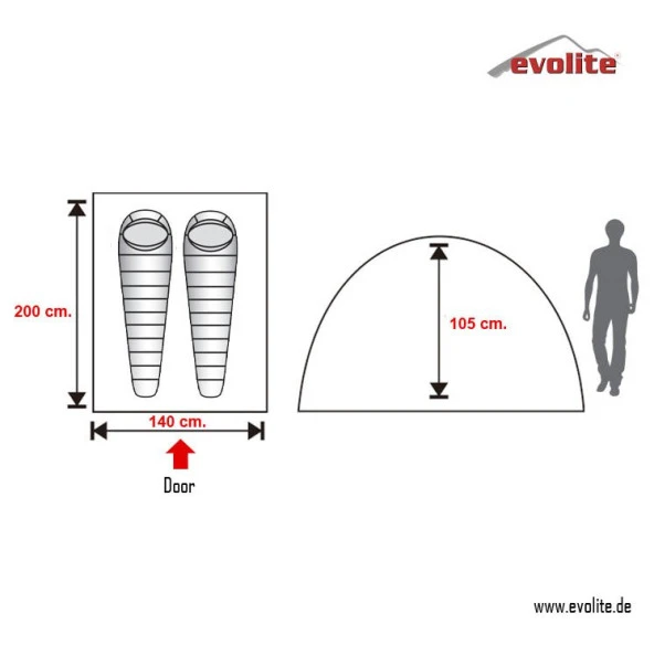 Evolite Trip Mono Dome 2 Kişilik Çadır - Resim 5