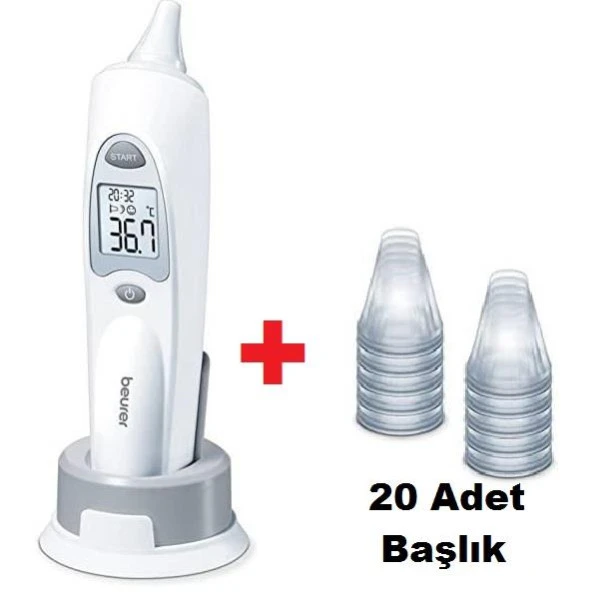Beurer FT 58 Dijital Kulaktan Ateş Ölçer ve 20 Ad.Hijyen Kapağı ürün görseli 1