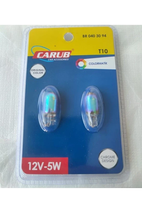 Diadem Park Ampulü T10 Wy5w 12v Amber Turuncu 2'li Takım ürün görseli 1