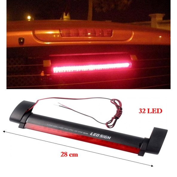 Arka Cam Stop Lambası 32 Ledli 12 Volt - Resim 3