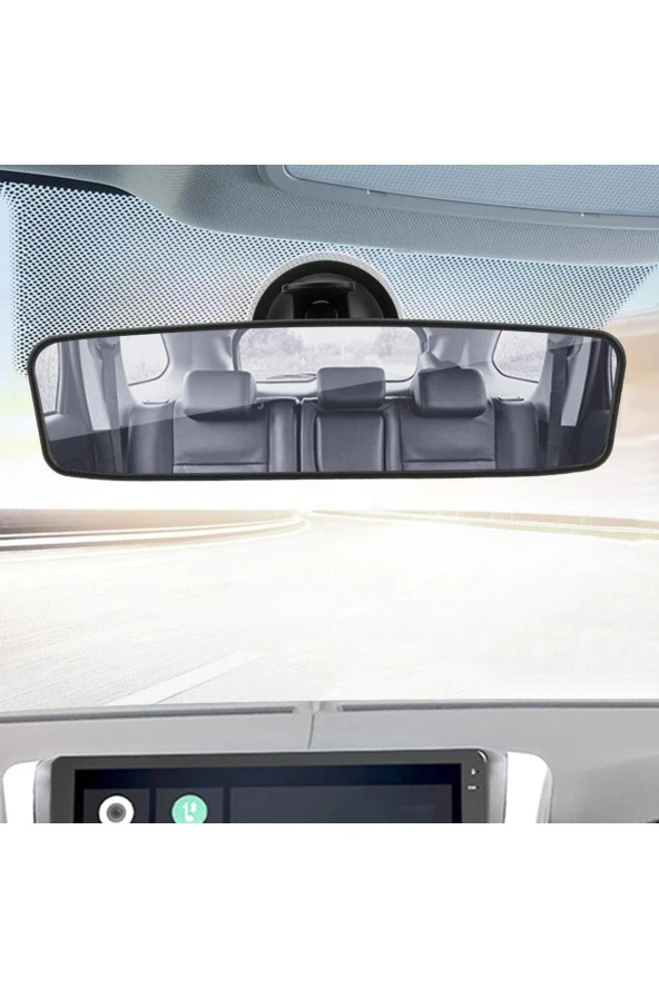 İç Dikiz İlave Ayna 240 mm 360 Derece Ayarlı Vantuzlu ürün görseli 1