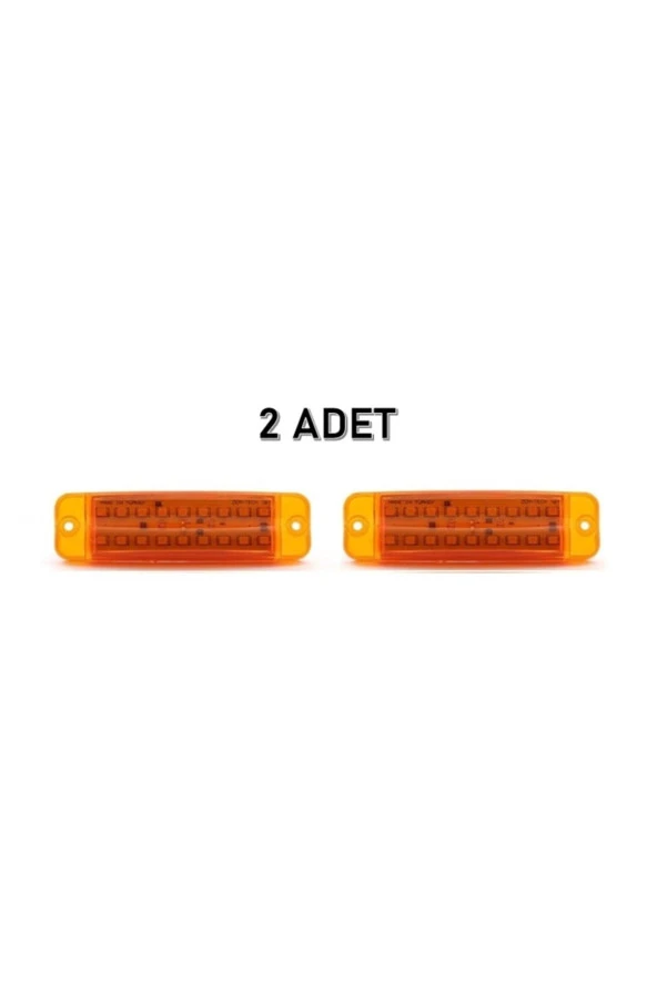 2 Adet 16 Ledli Çift Sıra Led Lamba 12-24 Volt ürün görseli 1