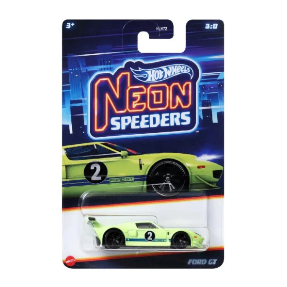 Hot Wheels Neon Yarışçılar HLH72 - FORD GT HRW77 ürün görseli 1