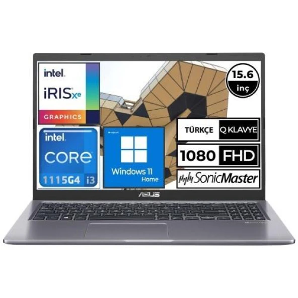 Asus X515EA-BQ868W i3-1115G4 4 GB 256 GB SSD UHD Graphics 15.6" Full HD Notebook-TEŞHİR ürün görseli 1