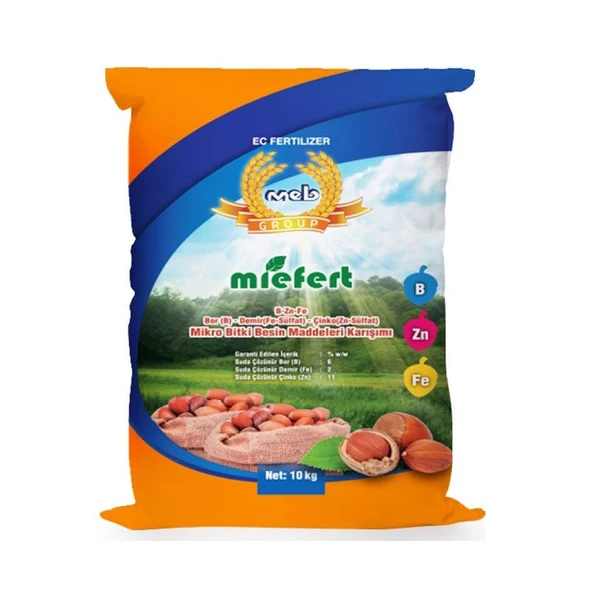 Miefert Bzn Fe Mikro Bitki Besin Maddeleri Karışımı Gübre 10 Kg ürün görseli 1