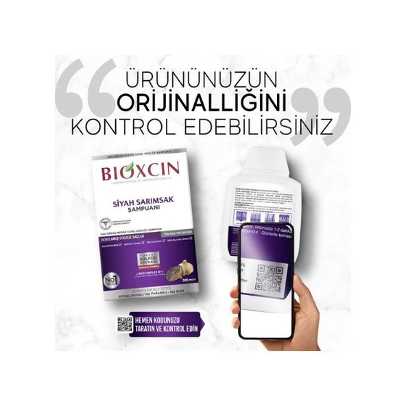 Bioxcin Şampuan Siyah Sarımsak 300 ml - Resim 8