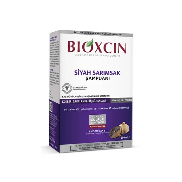 Bioxcin Şampuan Siyah Sarımsak 300 ml - Resim 2