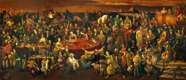 103 Famous Faces Kanvas Tablo ürün görseli 1