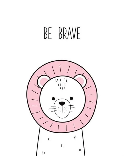 Be Brave Kanvas Tablo ürün görseli 1