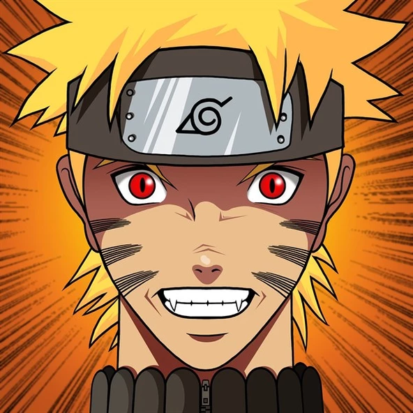 Naruto Red Eyes - Kanvas Tablo ürün görseli 1