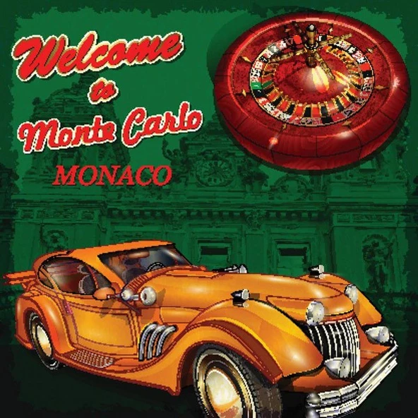 Welcome To Monte Carlo - Kanvas Tablo ürün görseli 1