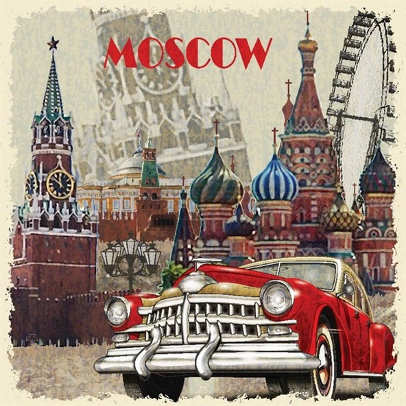 Moscow - Kanvas Tablo ürün görseli 1