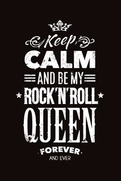 Keep Calm And Be My Queen - Kanvas Tablo ürün görseli 1