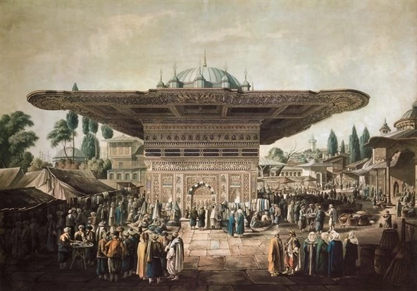 Tophane Meydan Çeşmesi - Kanvas Tablo ürün görseli 1