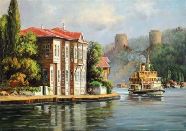Hisardaki Yalı - Kanvas Tablo ürün görseli 1
