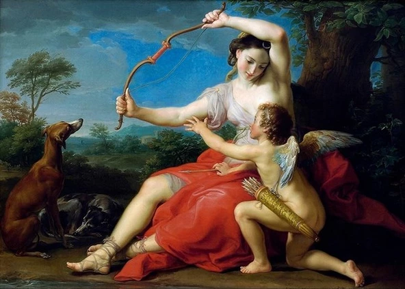 Diana ve Eros - Kanvas Tablo ürün görseli 1