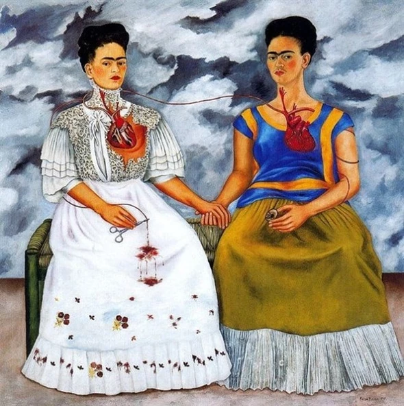 İki Frida - Kanvas Tablo ürün görseli 1