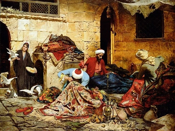 Kahire'de Alışveriş - Kanvas Tablo ürün görseli 1