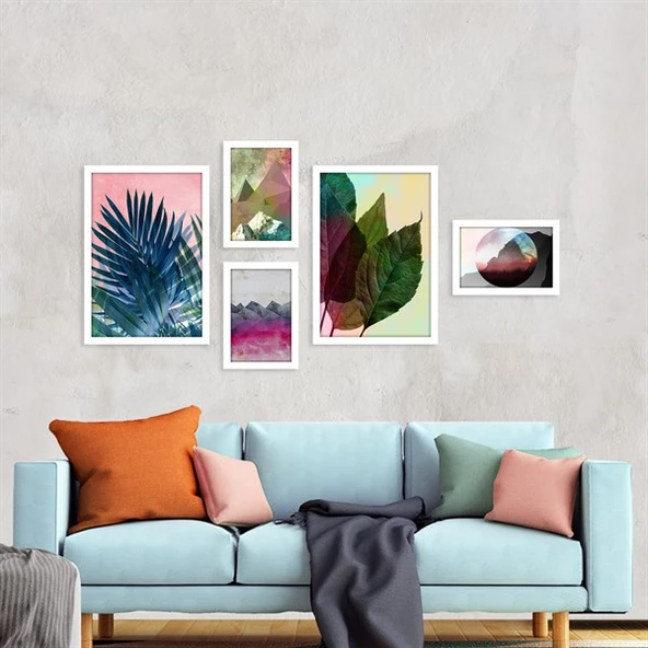 Colors Of Nature Çerçeveli Poster Seti ürün görseli 1