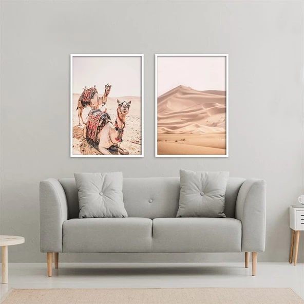 Desert Çerçeveli Poster Seti ürün görseli 1