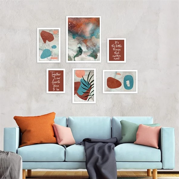 The Color Cloud Çerçeveli Poster Seti ürün görseli 1