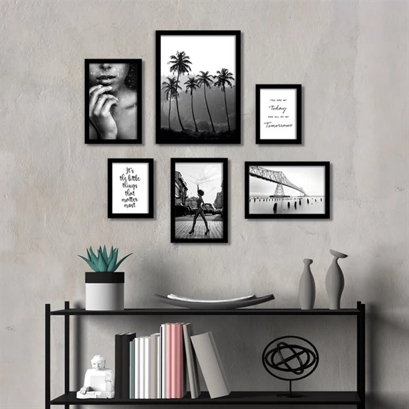 Grey Black Çerçeveli Poster Seti ürün görseli 1
