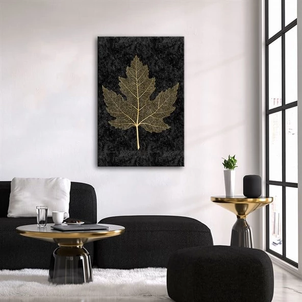 Gold Black Serisi 7 Kanvas Tablo ürün görseli 1
