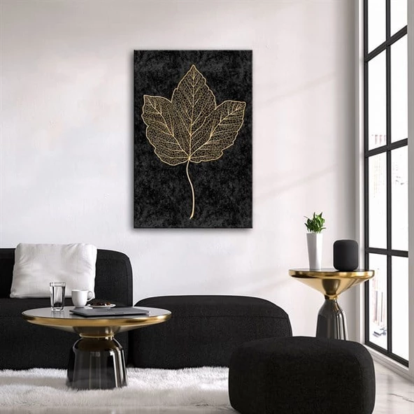 Gold Black Serisi 6 Kanvas Tablo ürün görseli 1