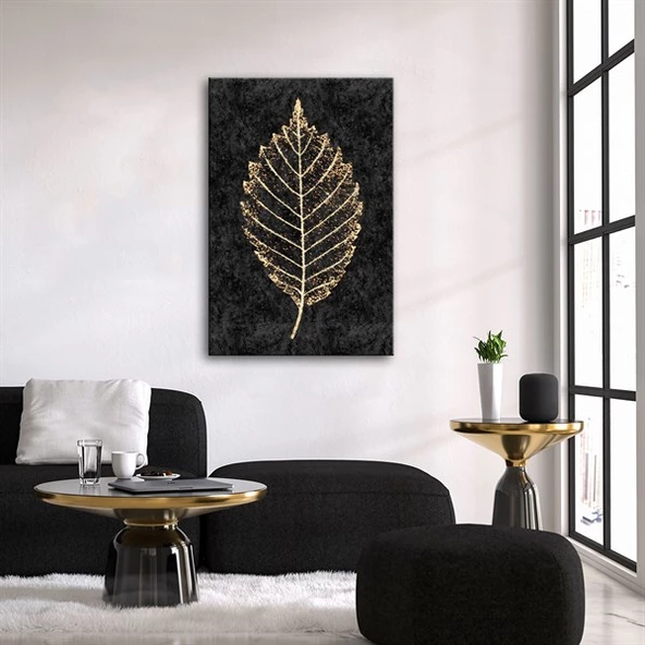 Gold Black Serisi 2 Kanvas Tablo ürün görseli 1