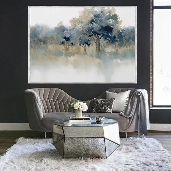 Watercolor Tree Yağlı Boya Dokulu Tablo ürün görseli 1