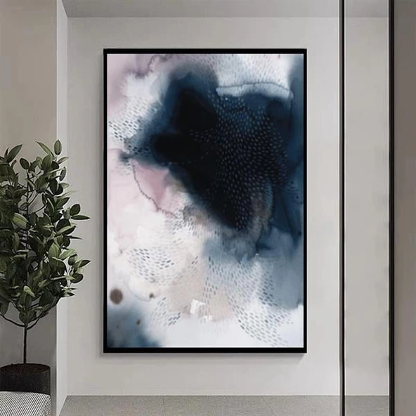 Black Hole Yağlı Boya Dokulu Tablo - Resim 2