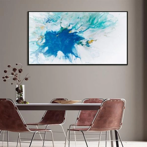 Aqua Yağlı Boya Dokulu Tablo ürün görseli 1