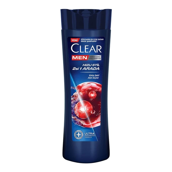 Clear Men Hızlı Stil 2 Si 1 Arada Şampuan 350 Ml ürün görseli 1