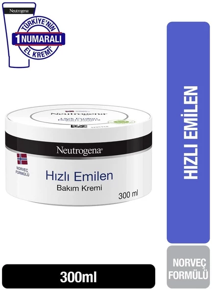 Neutrogena 300 Ml Hızlı Emilen Bakım Kremi ürün görseli 1