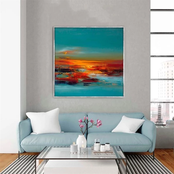 Sunset - Yağlı Boya Dokulu Tablo ürün görseli 1