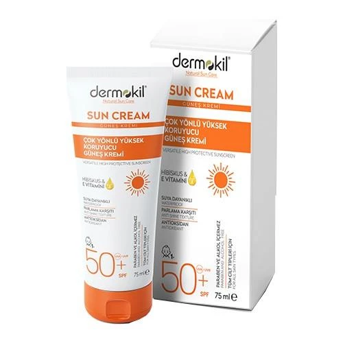 Dermokil Sun Cream Çok Yönlü Yüksek Koruyucu Güneş Kremi Spf 50+ 75 Ml ürün görseli 1
